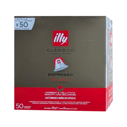Алуминиеви капсули Illy Classico съвместими с Nespresso 50 бр.