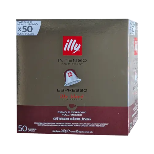 Алуминиеви капсули Illy Intenso съвместими с Nespresso 50 бр.