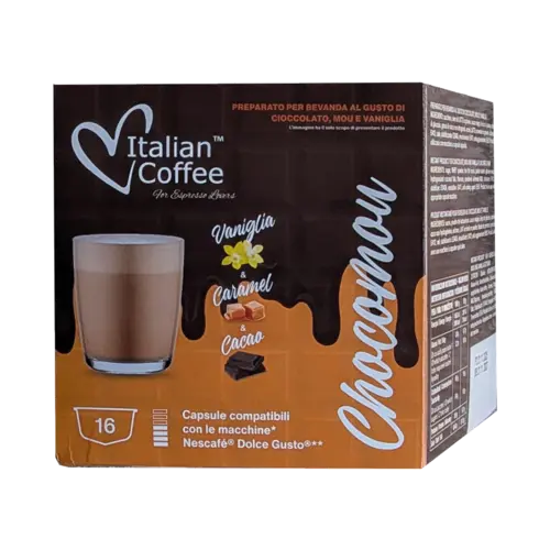 Капсули Italian Coffee шоколад Chocomou съвместими с Nescafe Dolce Gusto 16 бр.