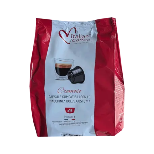 Кафе капсули Italian Coffee Cremoso съвместими с Dolce Gusto 16 бр.