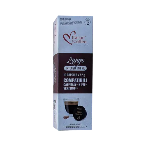 Капсули за кафе Italian Coffee Lungo Intenso 10 бр. Caffitaly
