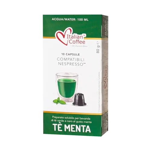 Капсули Italian Coffee чай мента съвместими с Nespresso 10 бр.