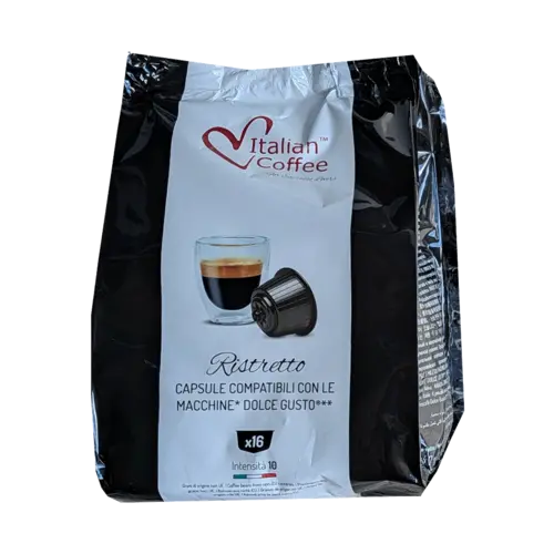 Кафе капсули Italian Coffee Ristretto съвместими с Dolce Gusto 16 бр.