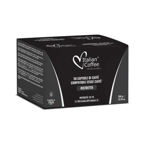 Капсули за кафе Italian Coffee Ristretto съвместими с Essse Caffè 50 бр.