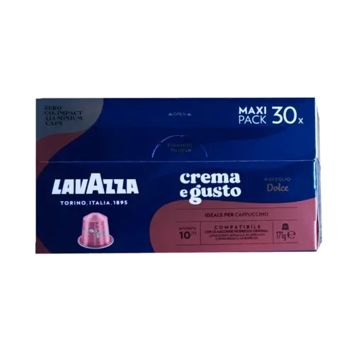 Алуминиеви капсули Lavazza Crema e Gusto Dolce 30 бр. съвместими с Nespresso