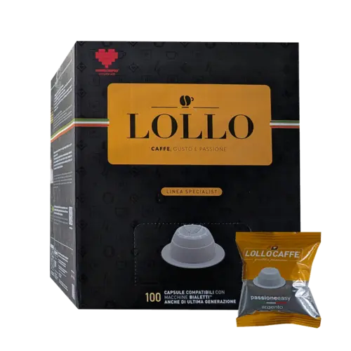 Капсули за кафе Lollo Argento съвместими с Bialetti 100 бр.