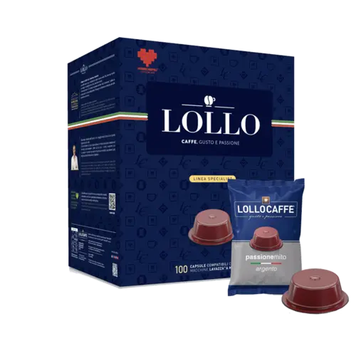 Капсули за кафе Lollo Caffè Argento 100 бр. съвместими с A Modo Mio