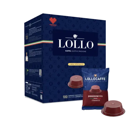 Капсули за кафе Lollo Caffè Classico 100 бр. съвместими с A Modo Mio
