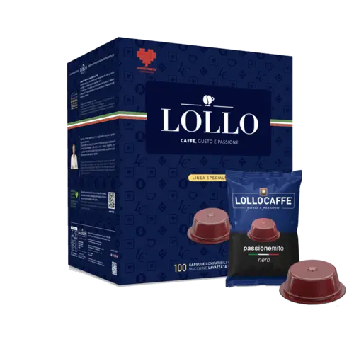 Капсули за кафе Lollo Caffè Nero 100 бр. съвместими с A Modo Mio
