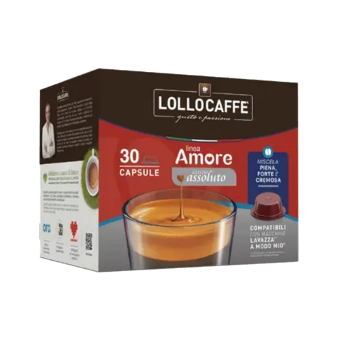 Капсули за кафе Lollo Caffè Assoluto 30 бр. съвместими с A Modo Mio