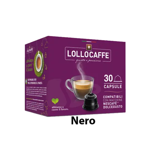 Капсули Lollo Caffè Passionedolce Nero 30 бр. съвместими с Nescafe Dolce Gusto