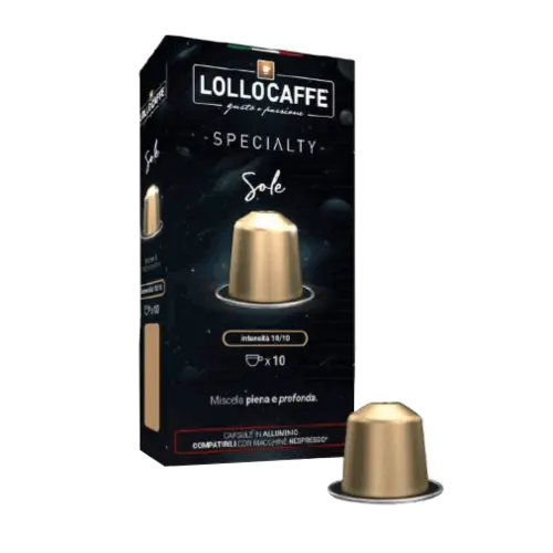 Алуминиеви капсули Lollo Caffè Specialty Miscela Sole 10 бр. съвместими с Nespresso