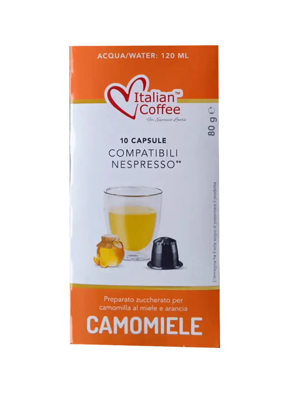 Капсули Italian Coffee чай лайка мед и портокал съвместими с Nespresso 10 бр.