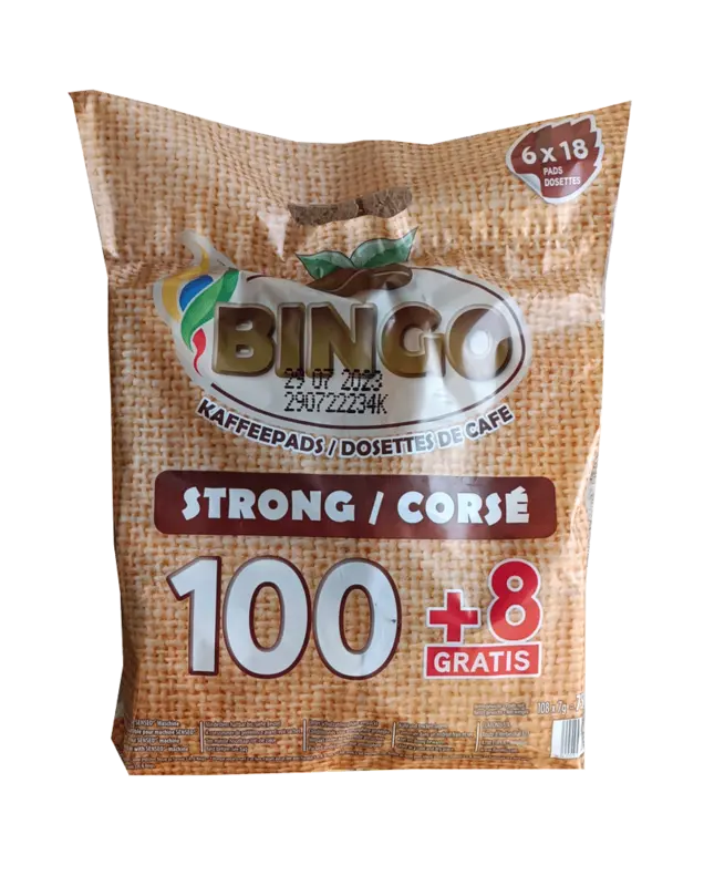 Кафе филтри дози Bingo Strong 108 бр. - 62мм