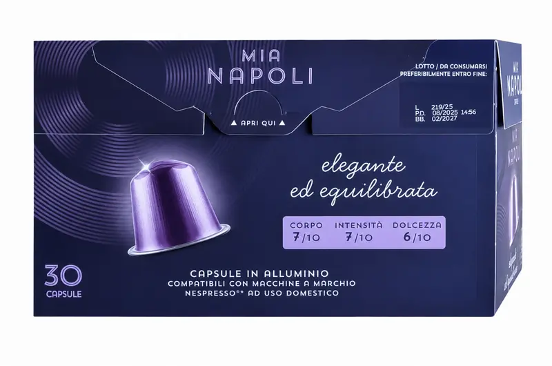Алуминиеви капсули Caffè Borbone Mia Napoli 30 бр. съвместими с Nespresso