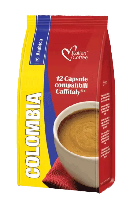 Капсули за кафе Italian Coffee кафе Колумбия 100% Арабика 12 бр. система Caffitaly