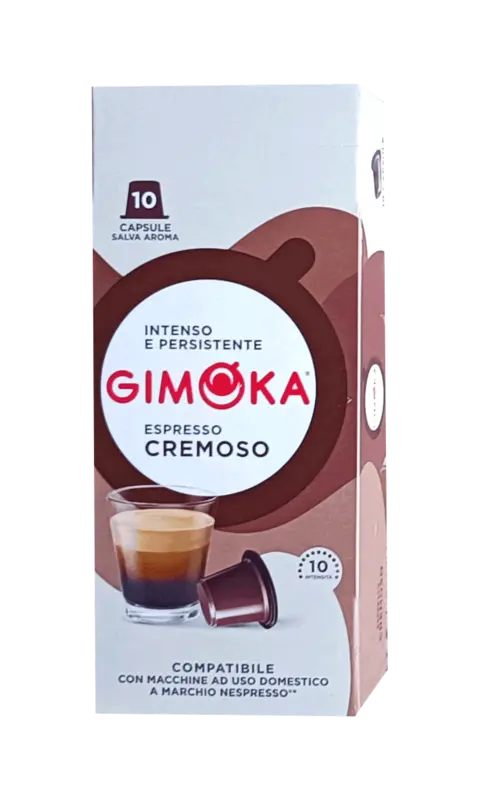 Капсули за кафе Gimoka Caffè Cremoso съвместими с Nespresso 10 бр.