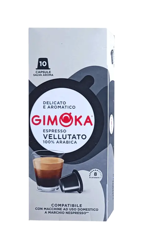 Капсули за кафе Gimoka Caffè Vellutato 100% Арабика съвместими с Nespresso 10 бр.