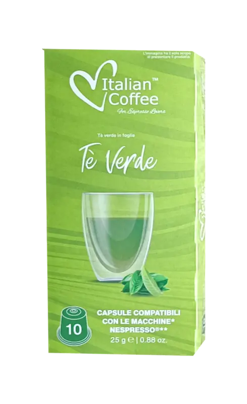 Капсули зелен чай Italian Coffee 10 бр. съвместими с Nespresso