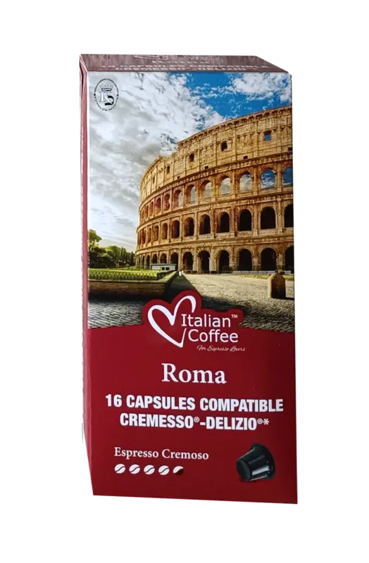 Капсули за кафе Italian Coffee Roma Cremoso 16 бр. съвместими с Cremesso