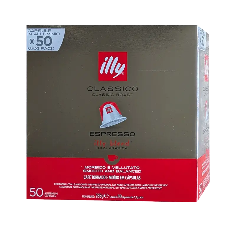Алуминиеви капсули Illy Classico съвместими с Nespresso 50 бр.