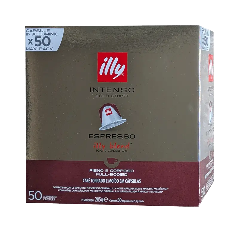 Алуминиеви капсули Illy Intenso съвместими с Nespresso 50 бр.