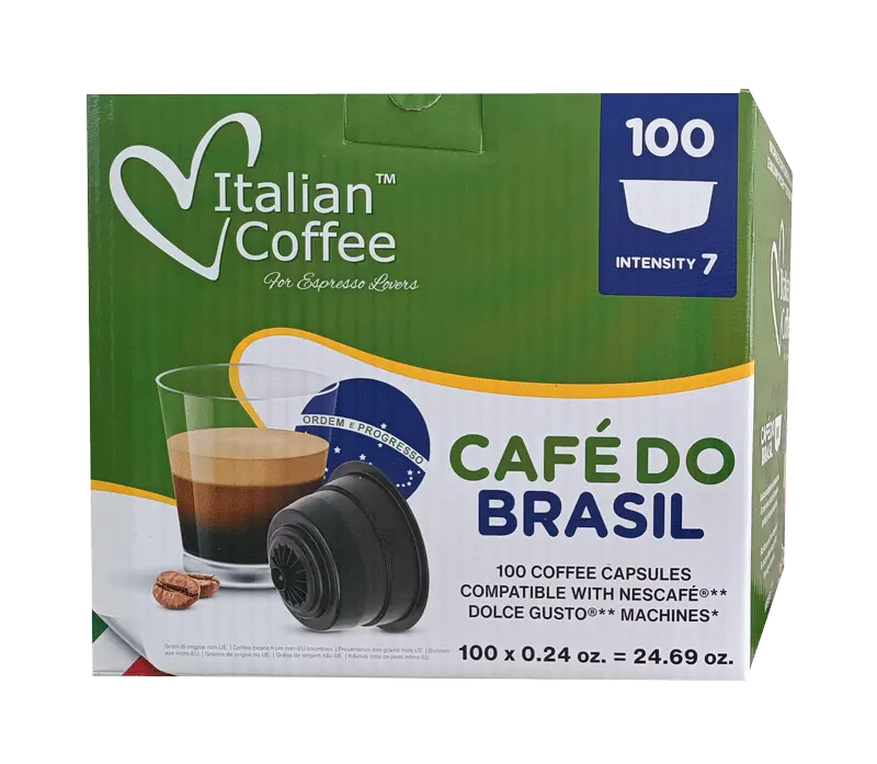 Капсули за кафе Italian Coffee Brasil 100 бр. съвместими с Dolce Gusto