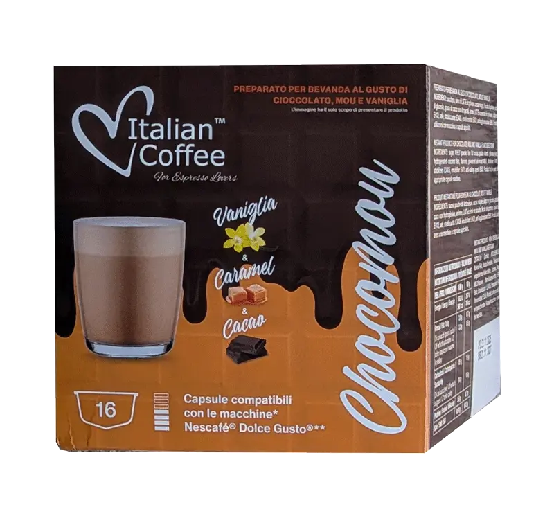 Капсули Italian Coffee шоколад Chocomou съвместими с Nescafe Dolce Gusto 16 бр.
