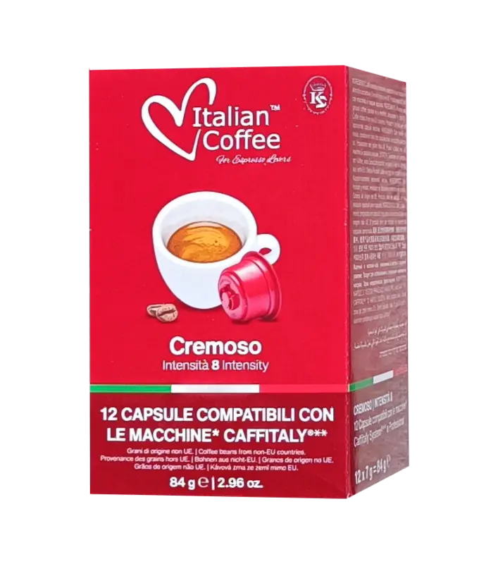 Капсули за кафе Italian Coffee Cremoso 12 бр. система Caffitaly