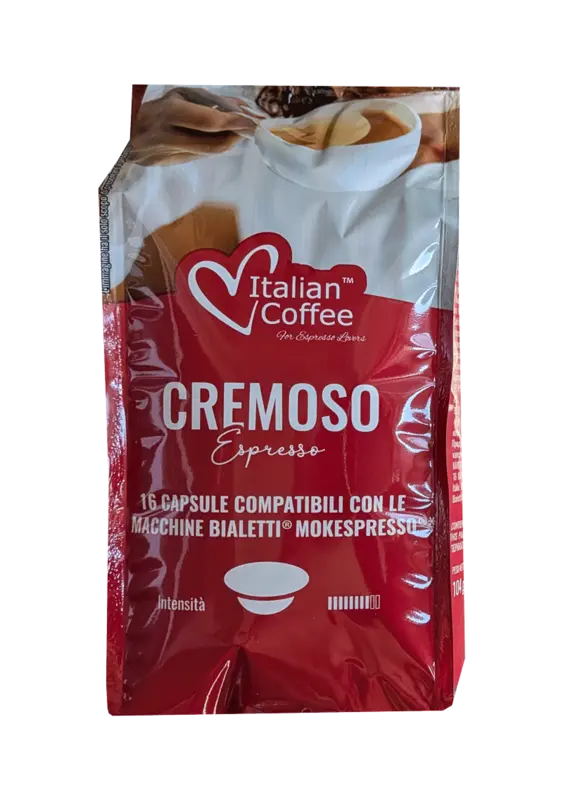 Капсули за кафе Italian Coffee Cremoso съвместими с Bialetti 16 бр.