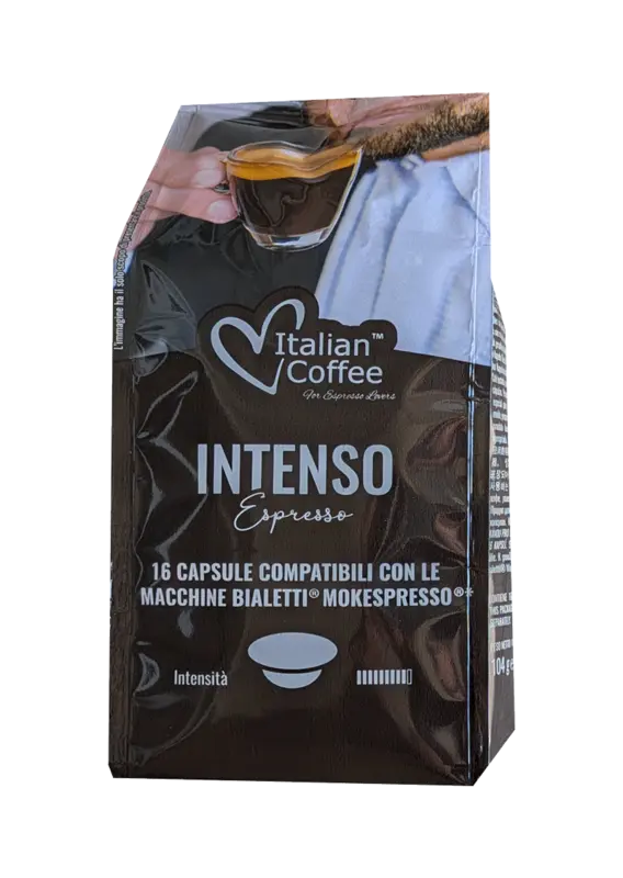 Капсули за кафе Italian Coffee Intenso съвместими с Bialetti 16 бр.