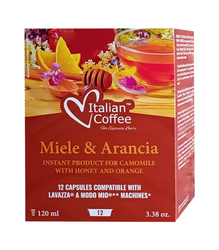 Капсули Italian Coffee чай лайка мед и портокал съвместими с Lavazza A Modo Mio 12 бр.