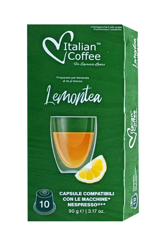 Капсули чай лимон Italian Coffee 10 бр. съвместими с Nespresso