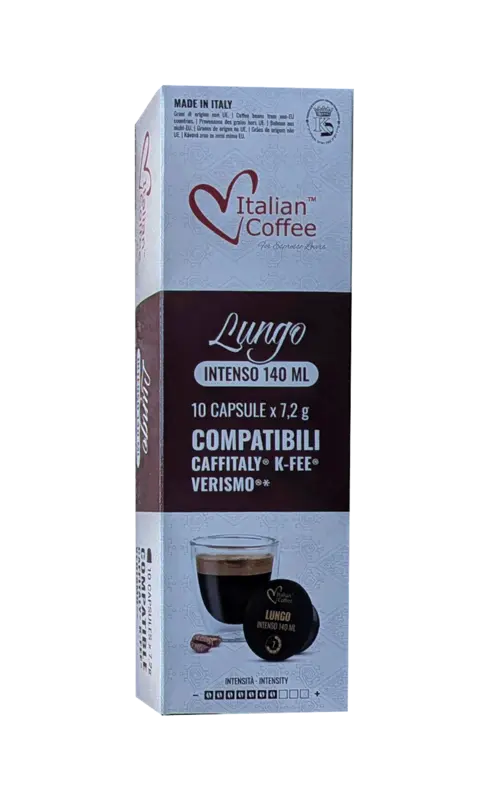 Капсули за кафе Italian Coffee Lungo Intenso 10 бр. Caffitaly