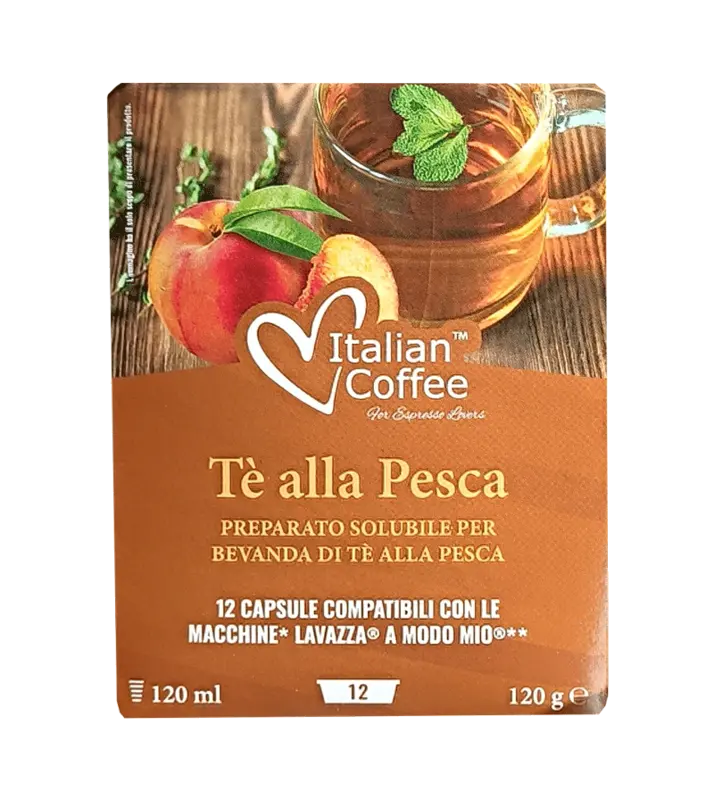 Капсули Italian Coffee чай праскова съвместими с Lavazza A Modo Mio 12 бр.