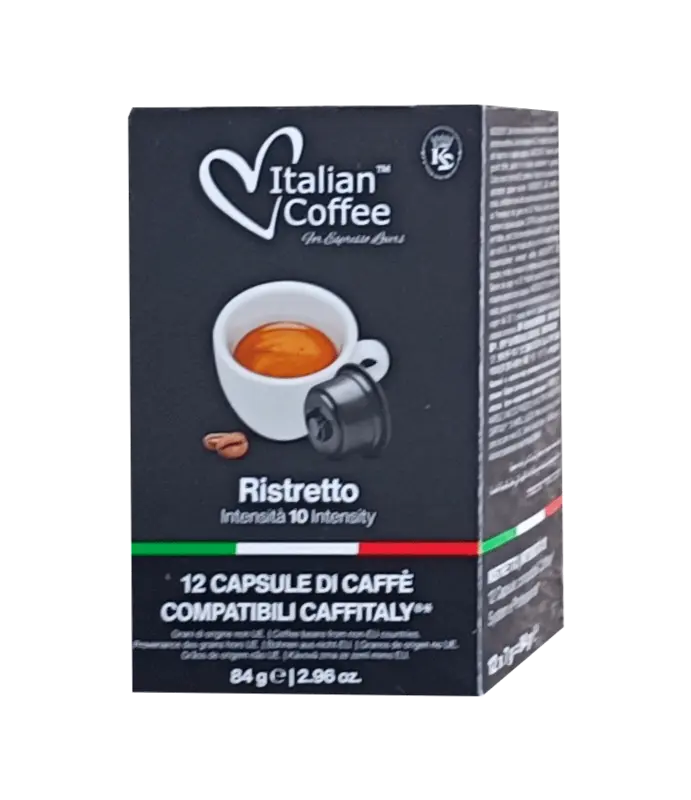 Капсули за кафе Italian Coffee Ristretto 12 бр. система Caffitaly 