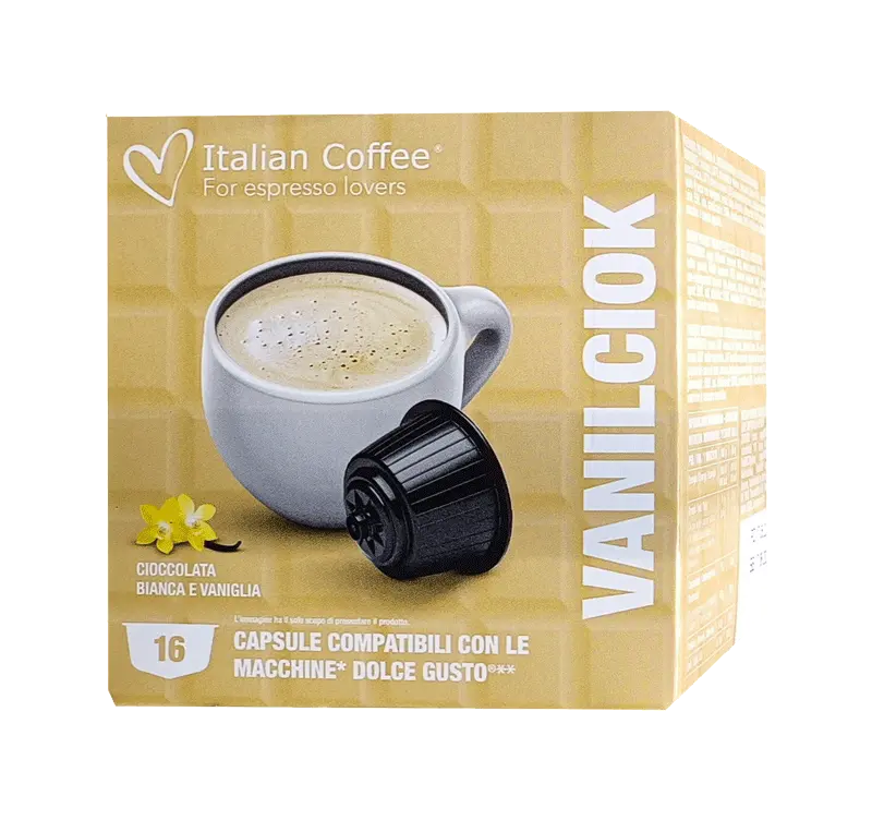 Капсули Italian Coffee бял шоколад и ванилия съвместими с Nescafe Dolce Gusto 16 бр.