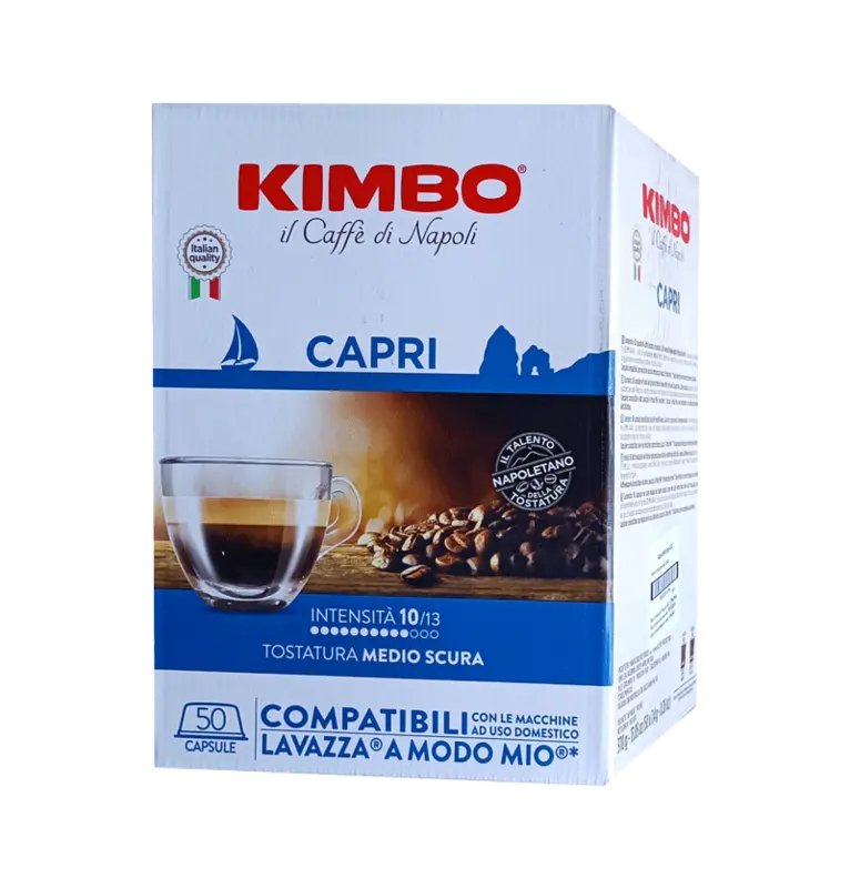 Капсули за кафе Kimbo Capri съвместими с A Modo Mio, 50 бр. 