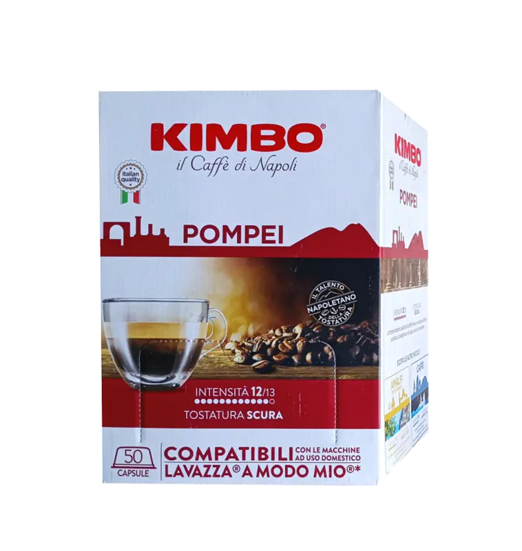 Капсули за кафе Kimbo Pompei съвместими с A Modo Mio, 50 бр. 