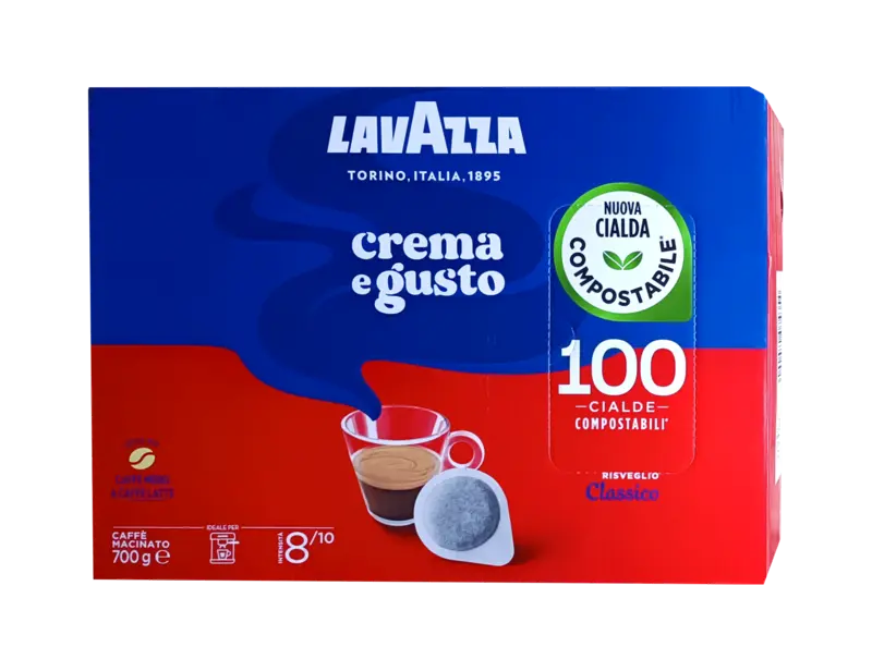 Кафе на филтър дози Lavazza Crema e Gusto 100 бр. Ese 44 мм
