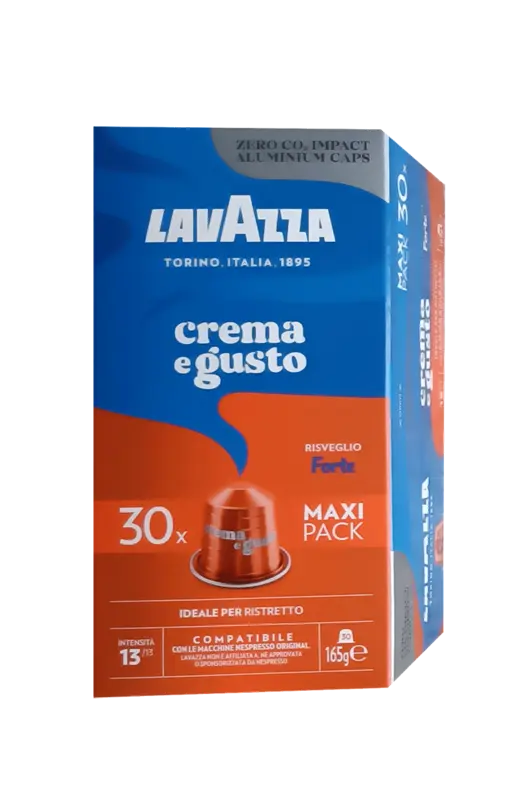 Алуминиеви капсули Lavazza Espresso Crema e Gusto Forte 30 бр. съвместими с Nespresso