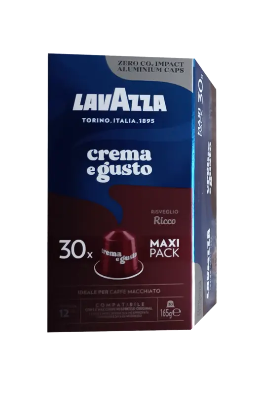 Алуминиеви капсули Lavazza Espresso Crema e Gusto Ricco 30 бр. съвместими с Nespresso