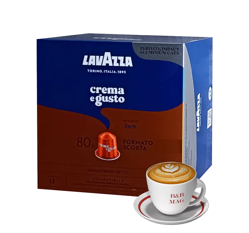 Алуминиеви капсули Lavazza Espresso Crema e Gusto Forte 80 бр. съвместими с Nespresso