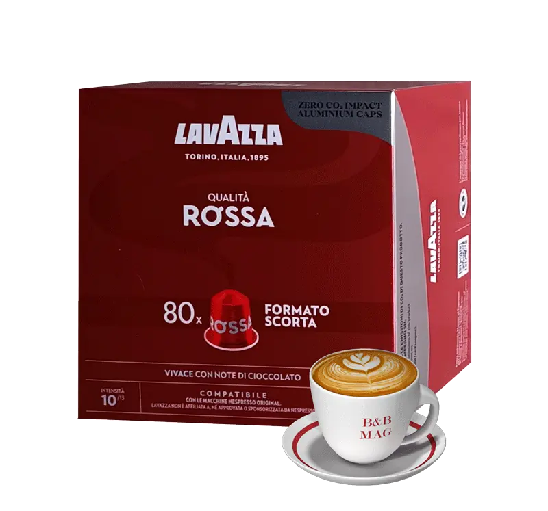 Алуминиеви капсули Lavazza Espresso Qualità Rossa 80 бр. съвместими с Nespresso