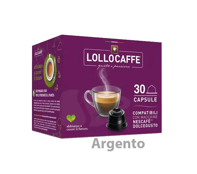 Капсули Lollo Caffè Passionedolce Argento 30 бр. съвместими с Nescafe Dolce Gusto