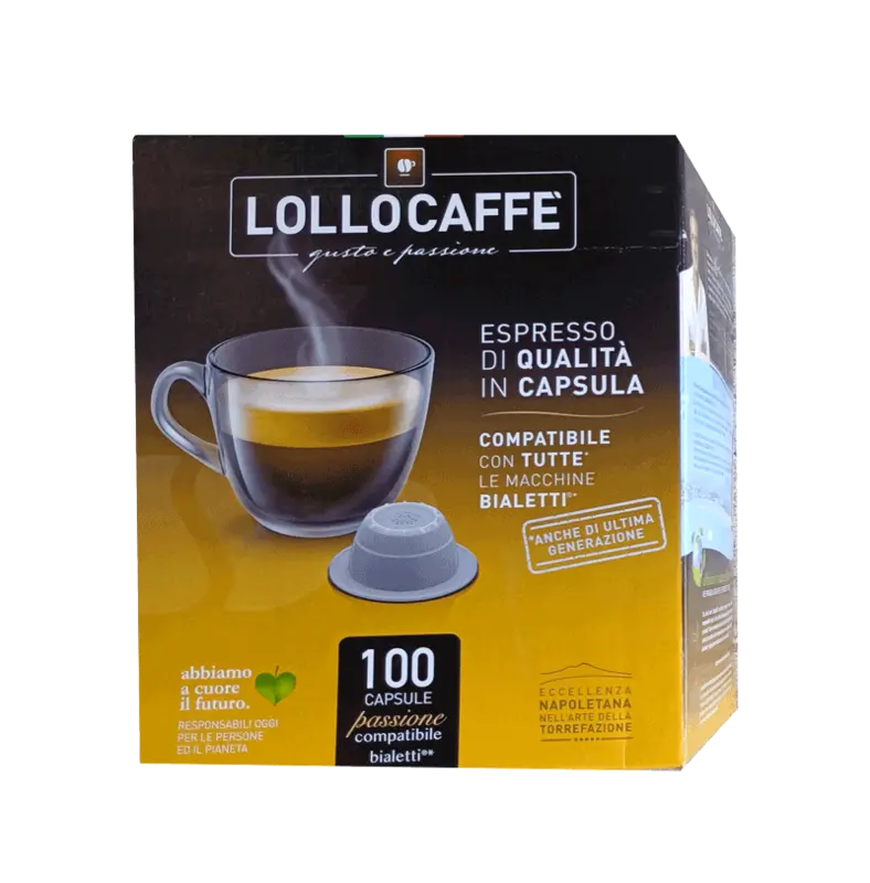 Капсули за кафе Lollo Classica съвместими с Bialetti 100 бр.