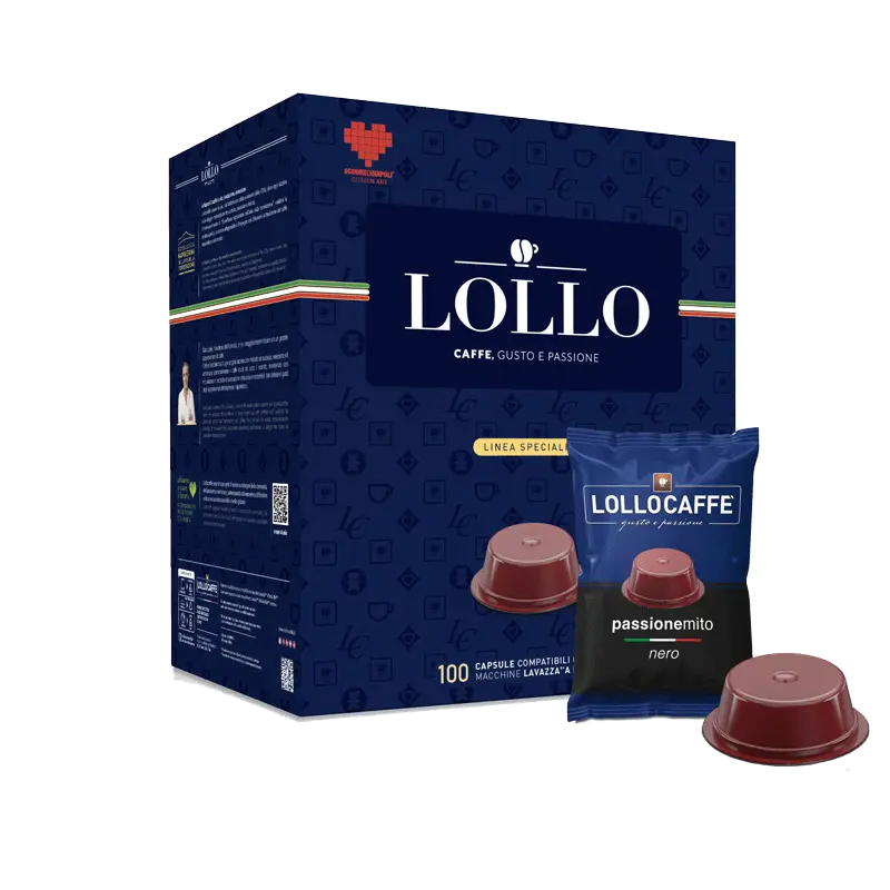 Капсули за кафе Lollo Caffè Nero 100 бр. съвместими с A Modo Mio