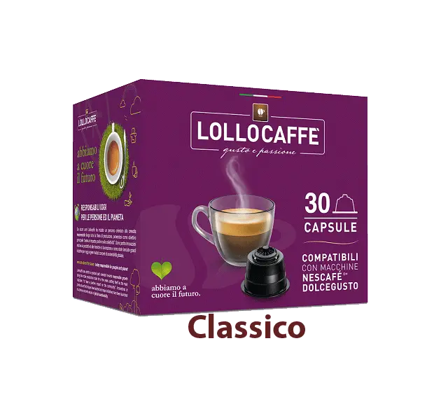 Капсули Lollo Caffè Passionedolce Classico 30 бр. съвместими с Nescafe Dolce Gusto