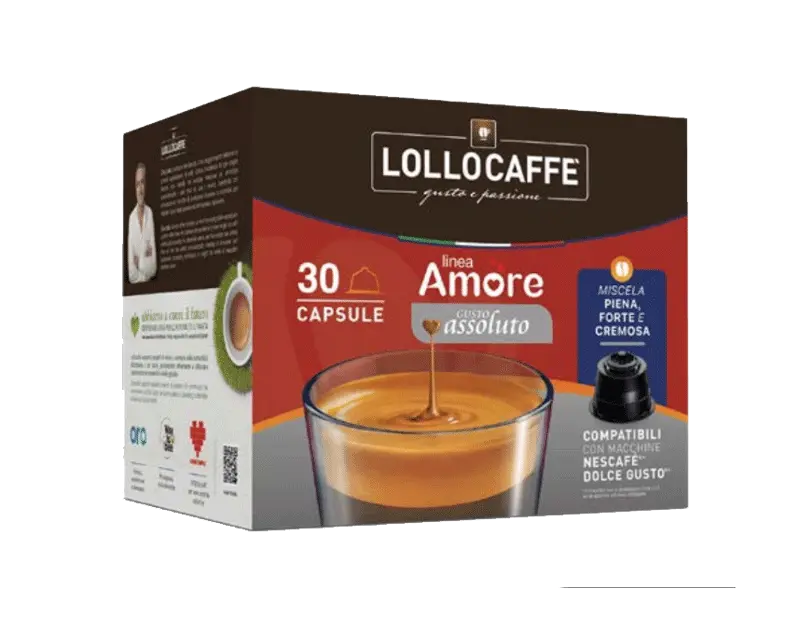 Капсули Lollo Caffè Assoluto 30 бр. съвместими с Nescafe Dolce Gusto