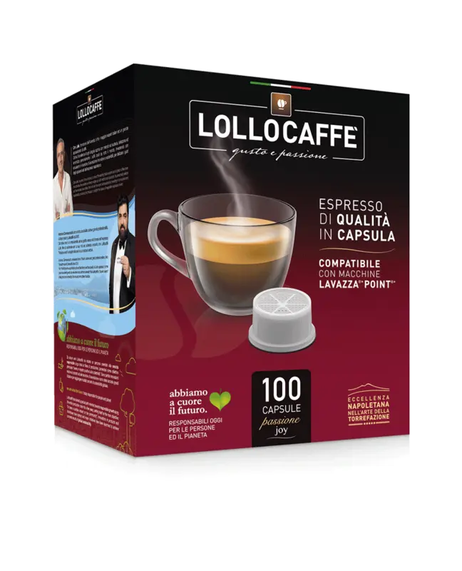 Капсули за кафе Lollo Argento Espresso съвместими с Lavazza Espresso Point 100 бр.